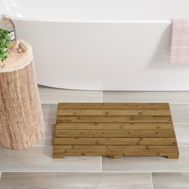 Dotted Line™ Chet Rectangle Rayon from Bamboo NonSlip Bath Mat